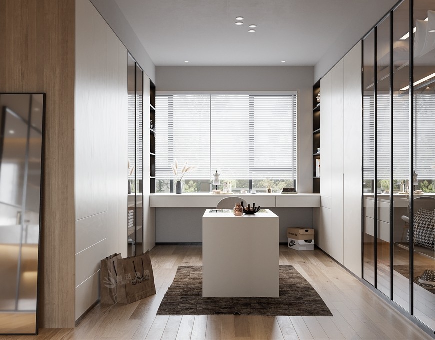 藍光公(gōng)園華府頂躍275平米現代極簡風格衣帽間 藍光公(gōng)園華府頂躍275平米現代極簡風格衣帽間