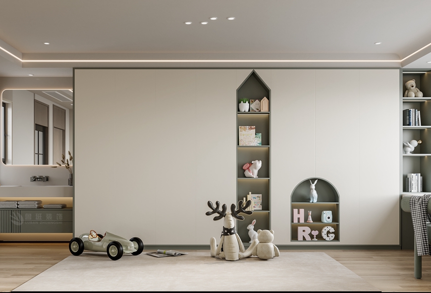 藍光公(gōng)園華府頂躍275平米現代極簡風格小(xiǎo)孩房衣櫃