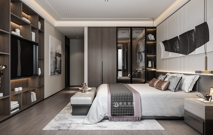 碧桂園香湖(hú)灣壹号複式280平米現代風格主卧