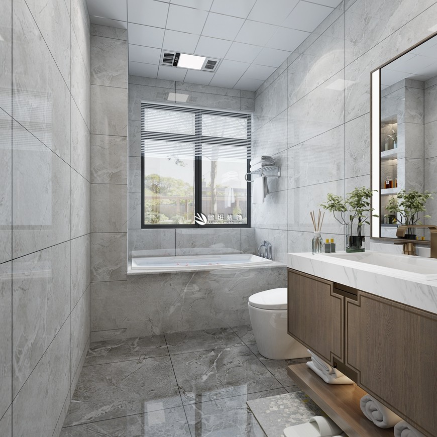 魯班裝(zhuāng)飾|一城江山(shān)400平米新(xīn)中(zhōng)式,跟随内心,活出精(jīng)緻與品味衛生間效果圖設計 魯班裝(zhuāng)飾|一城江山(shān)400平米新(xīn)中(zhōng)式,跟随内心,活出精(jīng)緻與品味衛生間效果圖設計