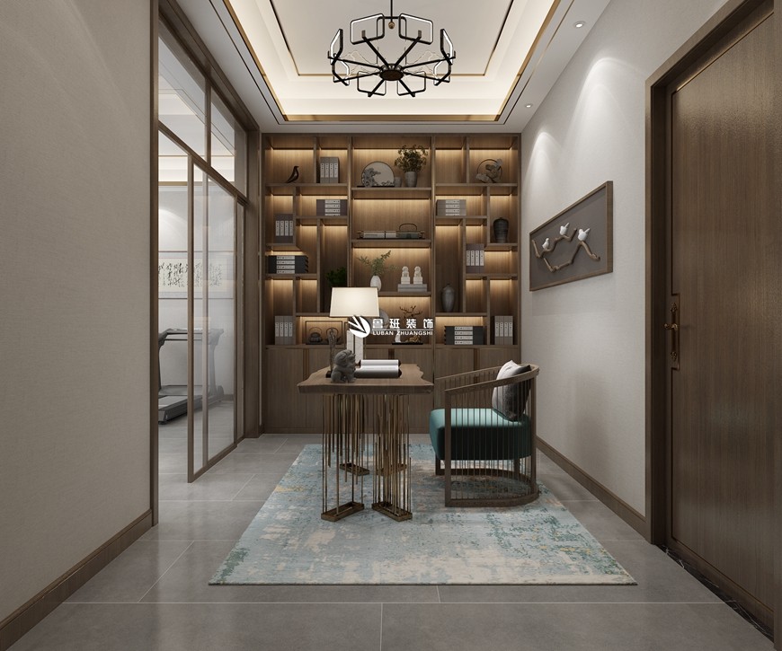 魯班裝(zhuāng)飾|一城江山(shān)400平米新(xīn)中(zhōng)式,跟随内心,活出精(jīng)緻與品味書房效果圖設計 魯班裝(zhuāng)飾|一城江山(shān)400平米新(xīn)中(zhōng)式,跟随内心,活出精(jīng)緻與品味書房效果圖設計