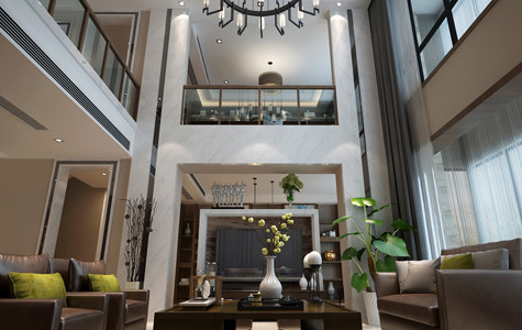 金地湖(hú)城大境300平米複式現代簡約風格